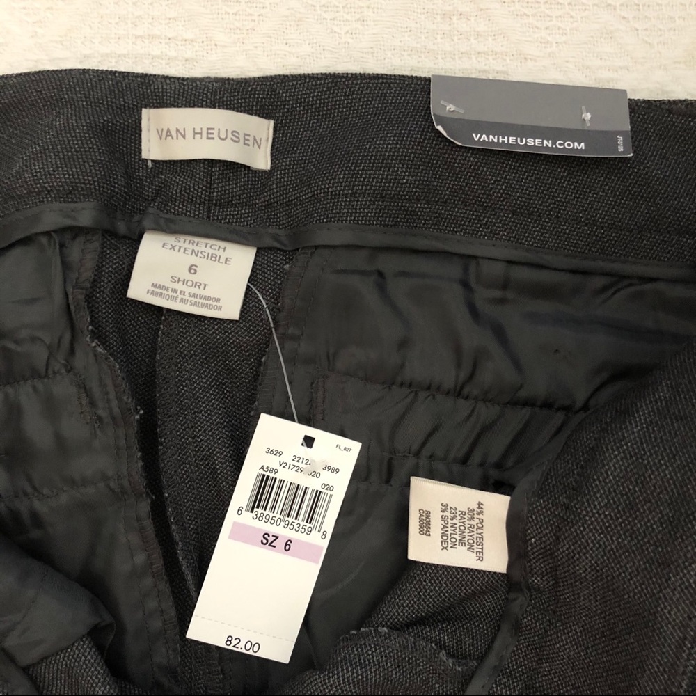 NWT Charcoal Slim Straight Dress Pants - Picture 2 of 6